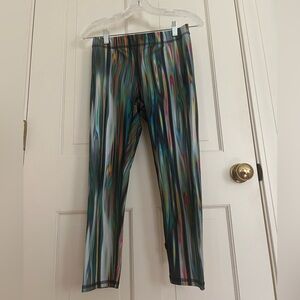 Terez Rainbow Metal Performance Capri Leggings
